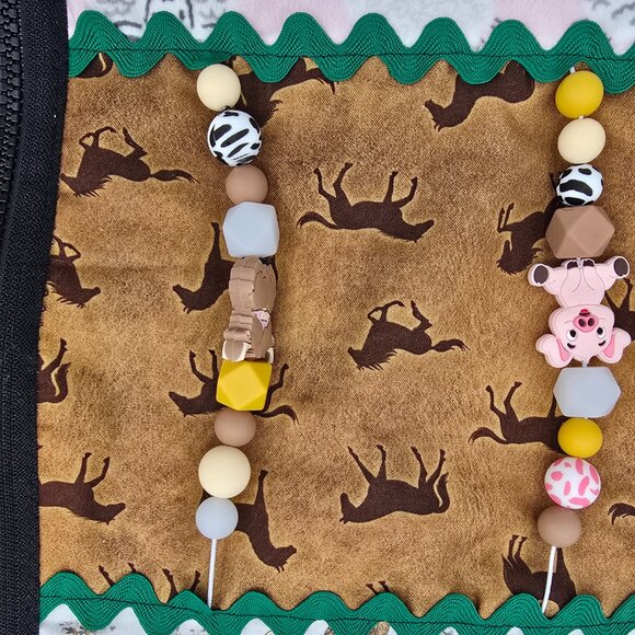 Farm-Themed Fidget Quilt Blanket For Elderly, Dementia & Alzheimer’s Patients - Picture 10 of 13